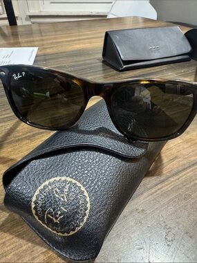 Ray-Ban Men's Tortoiseshell Frame Sunglasses with Brown Lenses